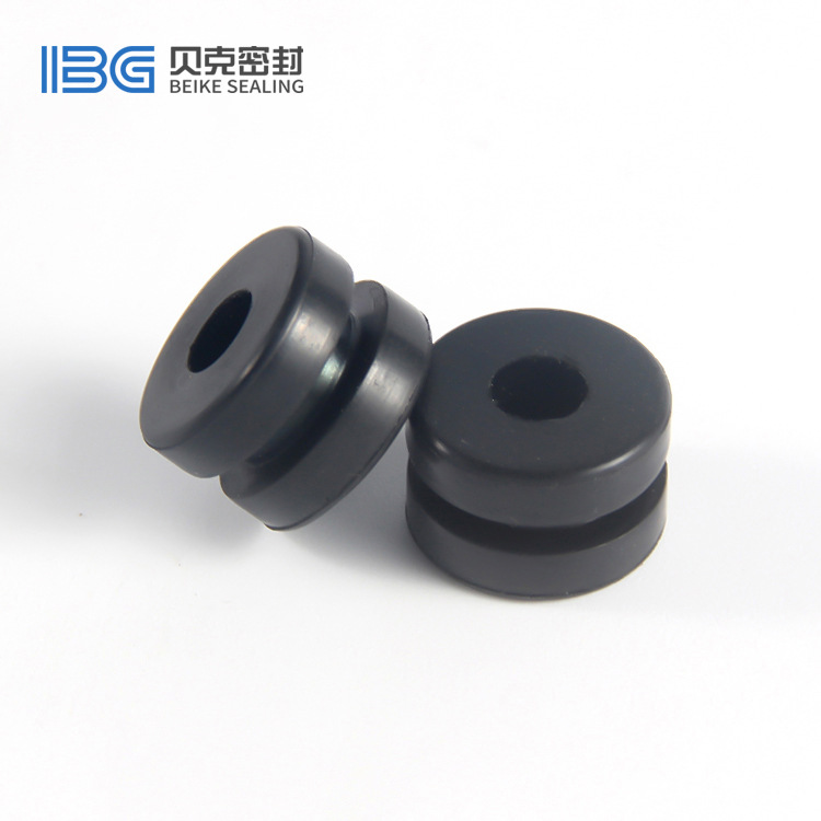 可定制橡胶减震垫NBR丁腈耐磨损黑色橡胶绕线减震垫